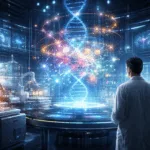 Representative image of AI-native drug discovery platforms integrating robotics, molecular modeling, and live-cell data—capturing the 2026 shift toward automated, feedback-driven biotech innovation explored in this feature.