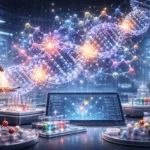 A representative illustration of advanced gene regulation research and live-cell assays, reflecting the growing biotech focus on the regulome as the next frontier beyond the genome and proteome.