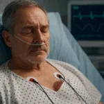 A representative image of a heart failure patient undergoing hospital care. As devices like JuxtaFlow explore new renal support strategies, negative pressure therapy may reshape fluid management in critical care.