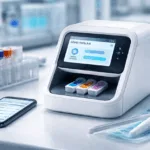 A representative image of a point-of-care PCR testing device designed for decentralized diagnostics, relevant to Co-Diagnostics' Co-Dx PCR platform and its newly granted Australian patent aimed at expanding global IP protection.