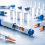 Representative image of injectable drug delivery devices, illustrating the growing role of long‑acting subcutaneous formulations as Camurus AB advances Oclaiz toward potential FDA approval for acromegaly.