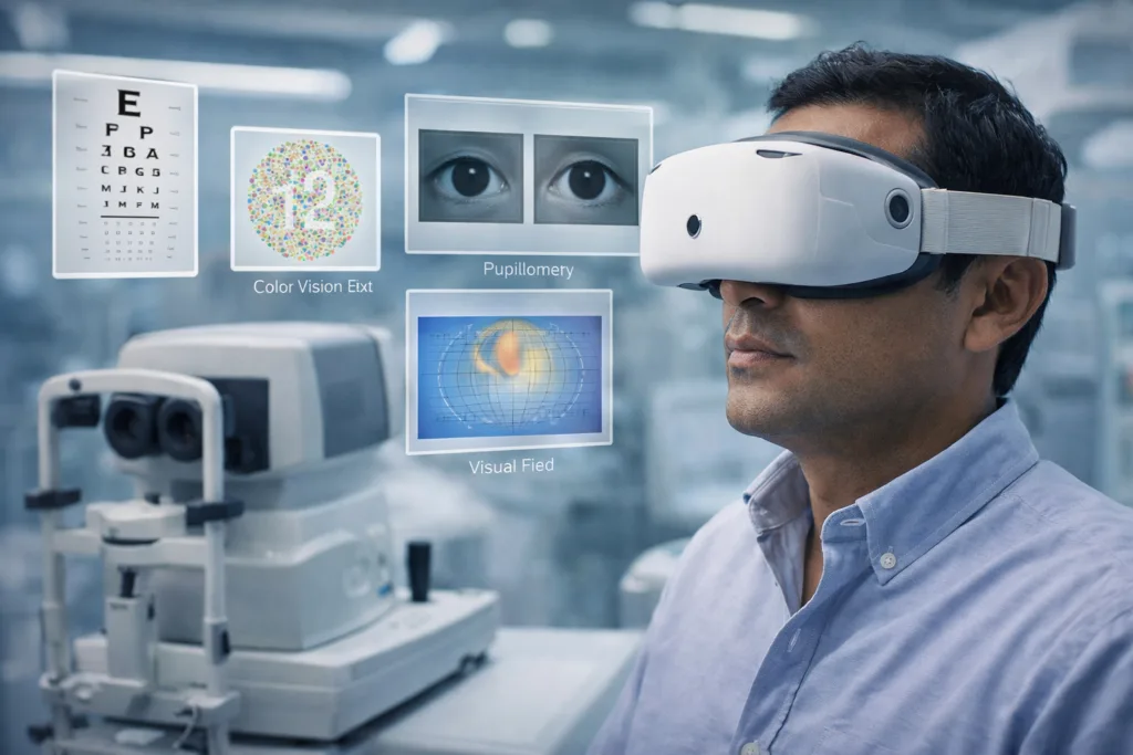 Heru's PretestPro consolidates ophthalmic pretesting into a single VR wearable workflow
