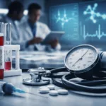 Representative image of blood pressure research and cardiovascular drug development, illustrating Kardigan’s tonlamarsen Phase 2 hypertension study and the growing focus on acute severe hypertension treatment.