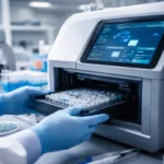 Representative image of a rapid diagnostic system used in hospital laboratories, reflecting how Pattern Bioscience’s pneumonia ID AST panel aims to deliver faster phenotypic results for critically ill patients and improve antibiotic decision making in ICU settings.