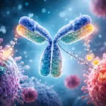 Representative image of a bispecific antibody-drug conjugate in a cancer research setting, illustrating the science behind CStone Pharmaceuticals’ AACR 2026 update on CS5007, CS5006, and CS5008 oncology pipeline candidates.