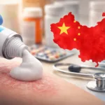 Representative image of topical plaque psoriasis treatment and China market expansion, illustrating LEO Pharma’s Enstilar approval as the company targets growth in the world’s largest psoriasis patient market.