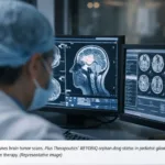 Plus Therapeutics REYOBIQ orphan drug designation in pediatric malignant gliomas highlights growing interest in targeted CNS cancer therapies for rare childhood brain tumors. Representative image.