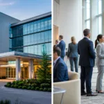 Representative image of a modern U.S. hospital and healthcare conference setting as Ardent Health heads to the Bank of America 2026 Healthcare Conference, where investors are expected to focus on ARDT stock sentiment, hospital margins, outpatient growth, and the company’s mid-sized urban healthcare strategy.