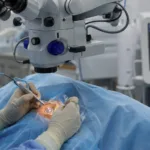 Representative image of a precision retina surgery procedure using advanced vitrectomy technology, reflecting Bausch + Lomb’s Bi-Blade+ launch in Europe and the growing focus on surgical control, fluidics stability and vitreoretinal workflow efficiency.
