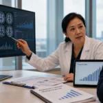 Representative image of Alzheimer’s disease treatment and market analysis, highlighting how Eisai’s Leqembi sales simulation could shape BioArctic’s royalty outlook, investor sentiment and the commercial future of anti-amyloid therapies.