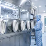 Representative image: A sterile pharmaceutical manufacturing suite with isolator-based closed processing equipment, illustrating how Curia’s Valladolid aseptic API upgrade could strengthen contamination control, Annex 1 readiness and CDMO sterile manufacturing capacity.