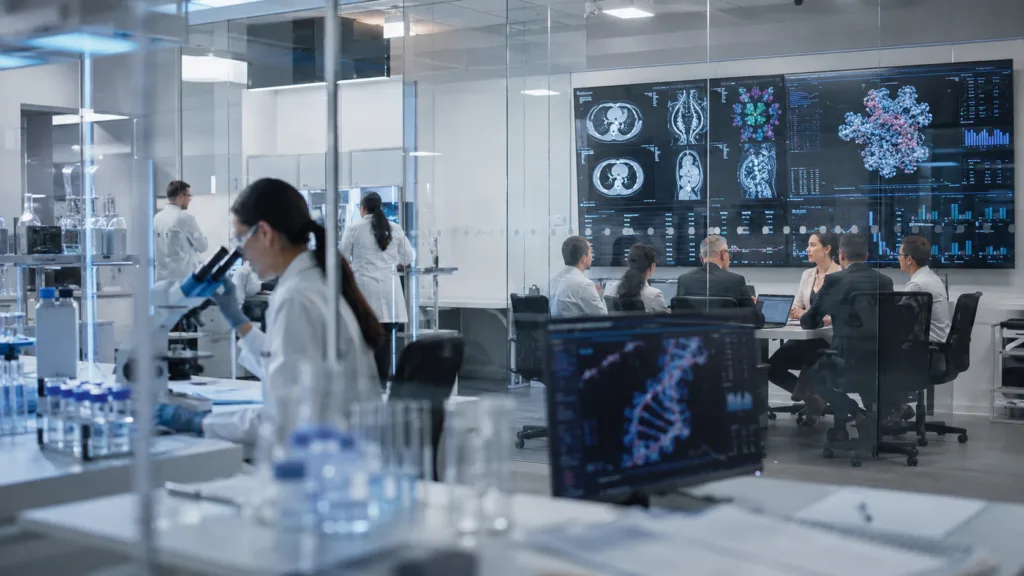 Representative image: A modern oncology research and strategy setting illustrates Daiichi Sankyo’s DXd antibody drug conjugate expansion plan, as the Japanese drugmaker targets stronger cancer drug leadership through Enhertu, Datroway and its broader 2030 oncology pipeline.