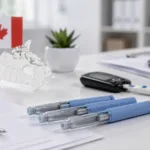 Representative image: Generic semaglutide injection pens on a clinical desk with Canadian healthcare cues, reflecting Dr. Reddy’s Laboratories’ launch of generic semaglutide injection in Canada and the growing focus on GLP-1 access for type 2 diabetes treatment.
