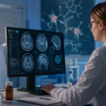 Representative image of neuropsychiatry drug research, highlighting Draig Therapeutics’ DT-101 Phase 1 data, AMPA receptor potentiation and the search for new major depressive disorder treatments.