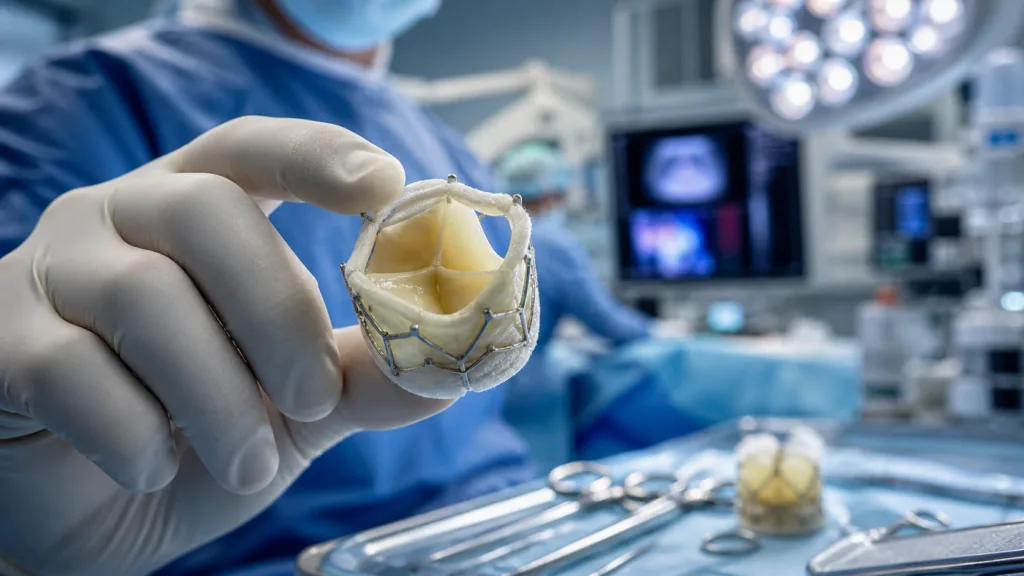 Representative image: A bioprosthetic aortic valve in a surgical setting highlights the growing focus on long-term heart valve durability as Edwards Lifesciences’ 10-year RESILIA tissue data sharpen the debate over lifetime valve planning in aortic stenosis care.