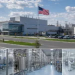 Representative image of a modern U.S. pharmaceutical manufacturing campus, highlighting how Eli Lilly’s $4.5 billion Indiana expansion could strengthen domestic drug production capacity for obesity, diabetes and advanced genetic medicines.