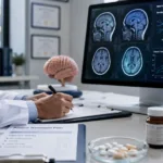 Representative image showing neuroscience-based psychiatric treatment research as Evecxia Therapeutics builds the case for EVX-101 as a potential adjunctive therapy for patients with depression, obsessive-compulsive disorder and inadequate SSRI response.