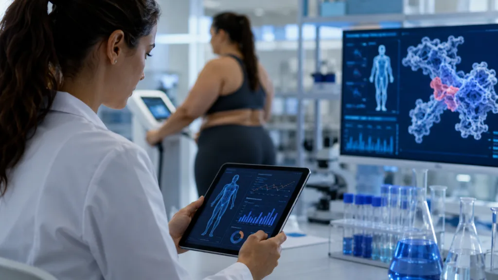 Representative image of obesity treatment research. Kalohexis’ 710GO data highlights growing interest in dual MC3R and MC4R activation as the next frontier in weight loss drug development.