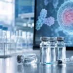 Representative image of next-generation vaccine research, showing how AAHI’s SLA-SE adjuvant technology is gaining attention through Eli Lilly and Company’s acquisition of Curevo Vaccine and its shingles vaccine candidate amezosvatein.