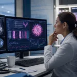 Representative image of advanced breast cancer research, reflecting Menarini Group’s ASCO 2026 elacestrant data and the growing focus on targeted treatment combinations for ER-positive, HER2-negative metastatic breast cancer.