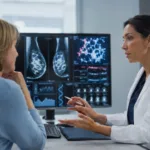 Representative image showing a modern breast cancer consultation as Menarini’s elacestrant and capivasertib data raise fresh questions about oral targeted therapy in metastatic disease.