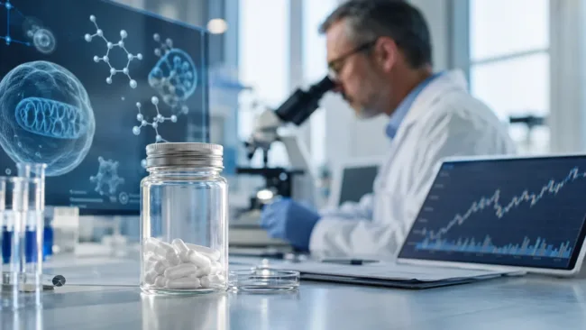 Representative image: Niagen Bioscience’s investor conference push highlights the growing commercial debate around NAD+ science, healthy aging, Tru Niagen, Niagen Plus, and whether healthspan-focused platforms can convert clinical credibility into durable market confidence.