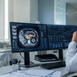 Representative image: A clinician reviews pancreatic cancer imaging and oncology trial data as Phanes Therapeutics’ spevatamig Phase 2 results highlight the growing role of bispecific antibody research in first-line metastatic pancreatic ductal adenocarcinoma treatment.