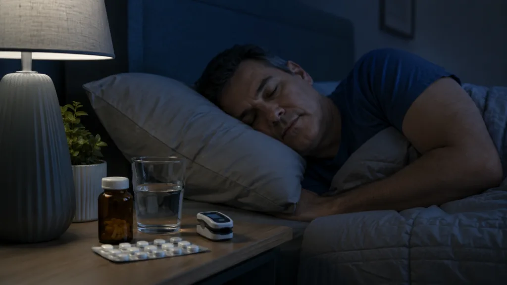 Representative image of a sleep medicine setting as Apnimed’s AD109 oral therapy advances debate over obstructive sleep apnea treatment, Phase 3 data, and potential FDA review.