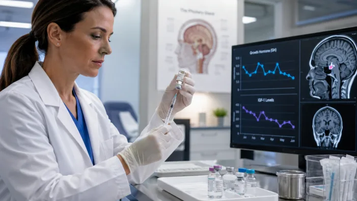 Representative image of acromegaly drug development as Camurus’ Oclaiz FDA setback puts rare disease manufacturing risk, long-acting injectable therapies, and U.S. regulatory scrutiny under sharper focus. Camurus Oclaiz CRL shows how one manufacturing site can stall a differentiated endocrine therapy