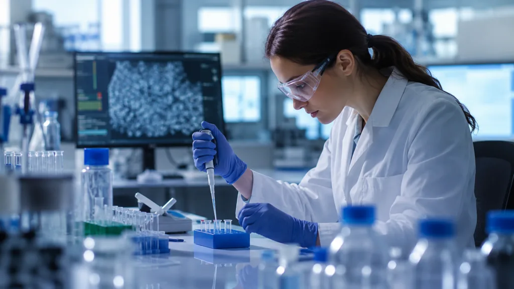 Representative image of RNAi drug discovery research in a biotechnology laboratory. City Therapeutics’ $99.5 million Series B financing puts next-generation RNA interference therapies, including CITY-FXI and CITY-RBP4, in sharper focus as the field expands beyond liver-targeted medicines.