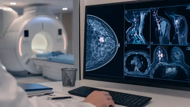 Representative image: Advanced molecular MRI and breast cancer imaging illustrate Imagion Biosystems’ MagSense HER2 programme as the company raises AU$3.75 million following FDA clearance for its Phase 1b/2 clinical trial.