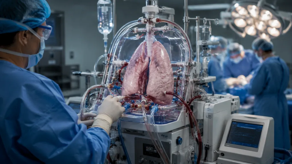 Representative image: FDA approval of United Therapeutics Corporation’s LungFX device could expand centralized ex vivo lung perfusion for donor lung evaluation and transplantation.