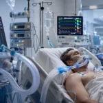 Representative image of an intensive care unit ventilator setup, highlighting how diaphragm stimulation devices such as Lungpacer Medical’s AeroPace System could help hospitals support faster ventilator weaning in critically ill patients.