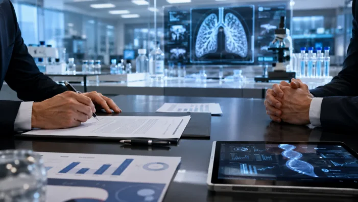 Representative image: GSK’s $10.6 billion Nuvalent deal puts precision lung cancer therapies in focus as Big Pharma races to secure late-stage oncology assets. Why GSK is paying $10.6bn for Nuvalent as targeted lung cancer drugs near FDA decisions
