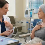 Representative image of a clinician preparing an implantable vascular access port as PorTal Access launches the FDA-cleared FLEXI-PORT system for long-term chemotherapy and infusion care.