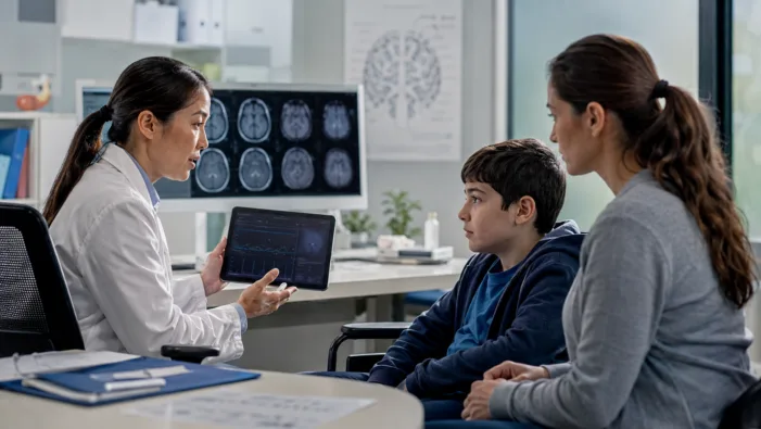 Representative image of a rare disease neurology consultation, illustrating how Sanofi’s venglustat FDA priority review could change treatment options for type 3 Gaucher disease. Can Sanofi’s venglustat priority review change the treatment outlook for type 3 Gaucher disease?