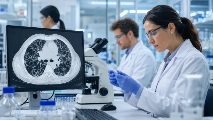 Representative image of pulmonary fibrosis drug discovery research, as Simcere Pharmaceutical Group Limited and Stanford Medicine collaborate on early-stage therapies for idiopathic pulmonary fibrosis. Could Simcere’s Stanford Medicine IPF deal expose the next big gap in fibrosis treatment?
