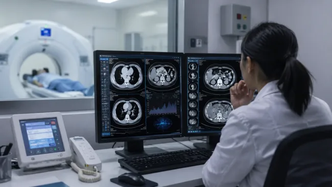 Representative image of CT imaging analysis as Subtle Medical’s SubtleHD(CT) FDA clearance puts AI-powered image enhancement, radiology workflows, and scanner efficiency under sharper focus.
