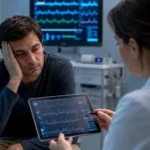 Representative image showing a sleep medicine consultation as Takeda’s oveporexton data highlight a potential shift in narcolepsy type 1 care.