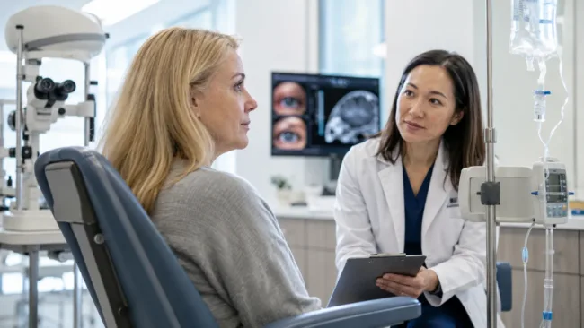 Viridian Therapeutics’ FDA-approved Lumvoa enters the thyroid eye disease market with a five-infusion treatment course, intensifying competition with Tepezza. Representative image.