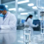 Representative image of an intravenous antibiotic vial and sterile hospital laboratory setup, reflecting Wockhardt’s Zaynich FDA approval and India’s growing role in antimicrobial resistance innovation.