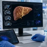 Representative image of AI-enabled liver disease research, reflecting how insitro’s CTRO-1013 MASH candidate is being studied for anti-fibrotic signals beyond liver fat reduction.