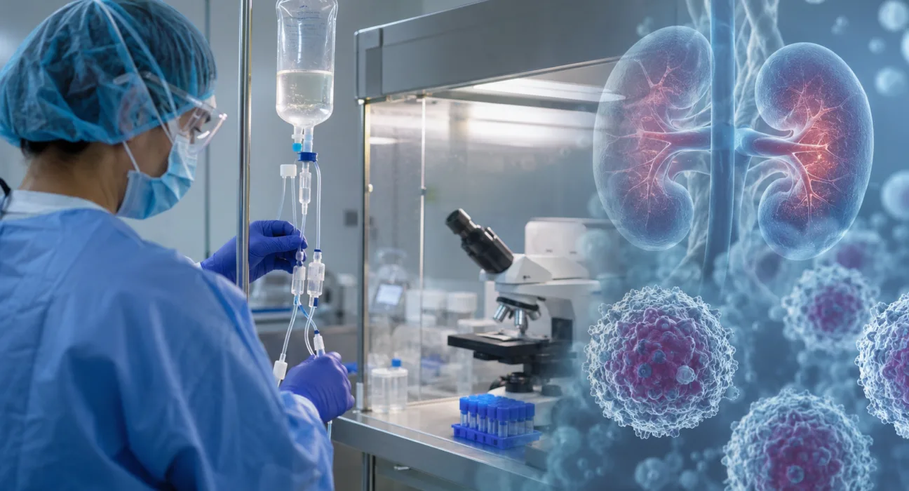 AbelZeta’s FDA-cleared registrational Phase II trial will evaluate the investigational dual-target CAR-T therapy C-CAR168 in patients with refractory lupus nephritis. Representative image.