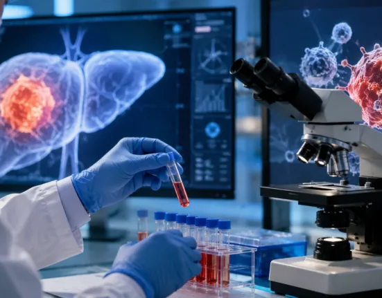 Laboratory research into AbelZeta Pharma’s C-CAR031 armored GPC3 CAR-T therapy highlights the emerging potential and durability challenges of cellular treatment for advanced hepatocellular carcinoma. Representative image.