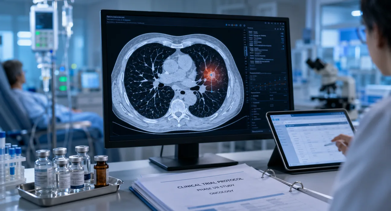 Akeso has dosed the first patient in a Phase Ib/II study evaluating the HER3 antibody-drug conjugate AK138D1 with ivonescimab in advanced non-small cell lung cancer. Representative image.