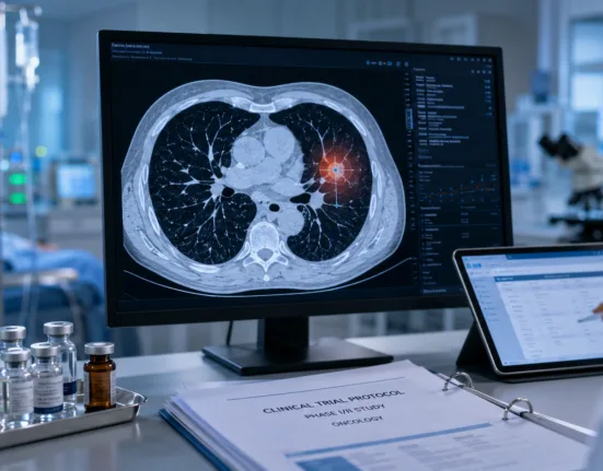 Akeso has dosed the first patient in a Phase Ib/II study evaluating the HER3 antibody-drug conjugate AK138D1 with ivonescimab in advanced non-small cell lung cancer. Representative image.