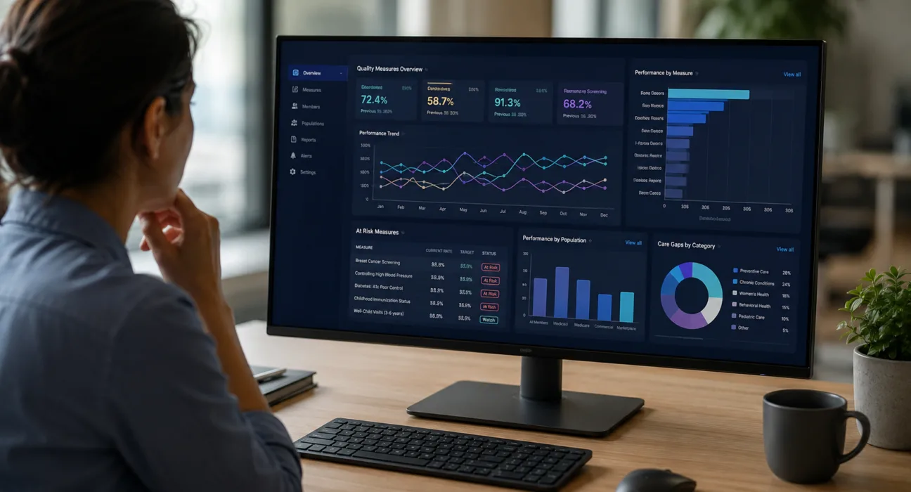 Amida’s Saraswati real-time HEDIS measurement platform is designed to help health plans track quality performance, identify care gaps and act before annual reporting deadlines. Representative image.