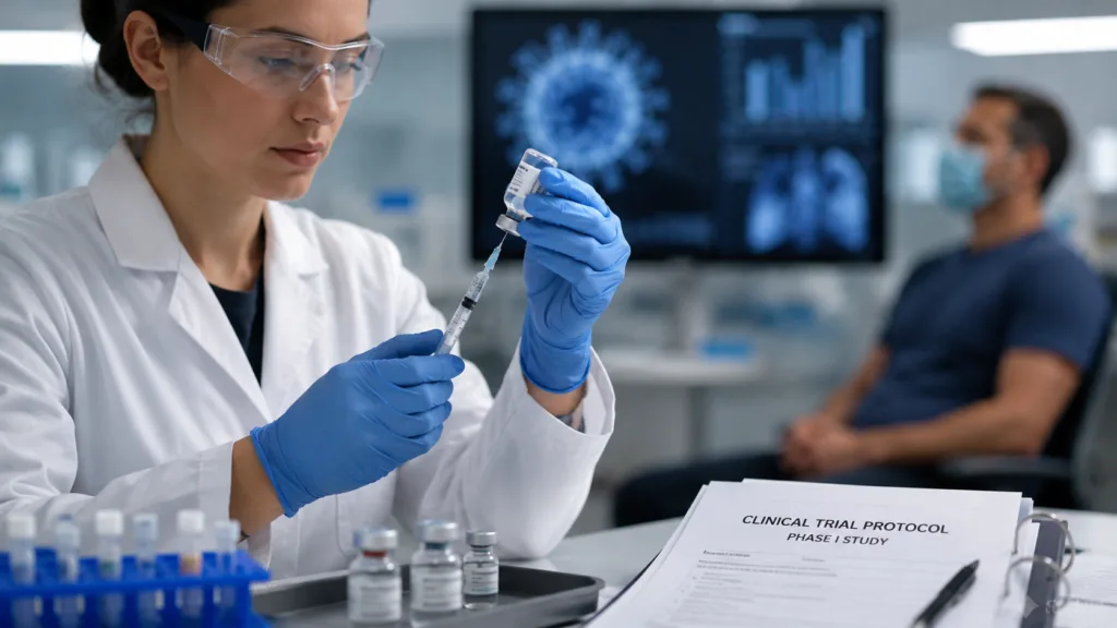 ArkBio’s completion of Phase I dosing for AK0406 moves the investigational long-acting influenza prophylaxis candidate into extended safety, pharmacokinetic and immunogenicity follow-up. Representative image.