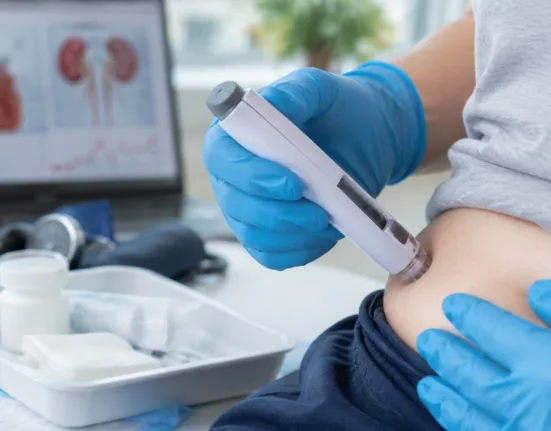 Representative image: An adult receives a rapid at-home autoinjector treatment as MannKind Corporation’s $MNKD Furoscix ReadyFlow wins FDA approval for edema linked to heart failure and chronic kidney disease.