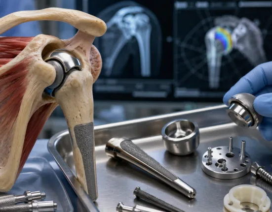 Advita Ortho’s acquisition of Bauer Innovations patent applications could support the development of new glenoid baseplates for complex revision shoulder arthroplasty involving severe bone loss. Representative image.